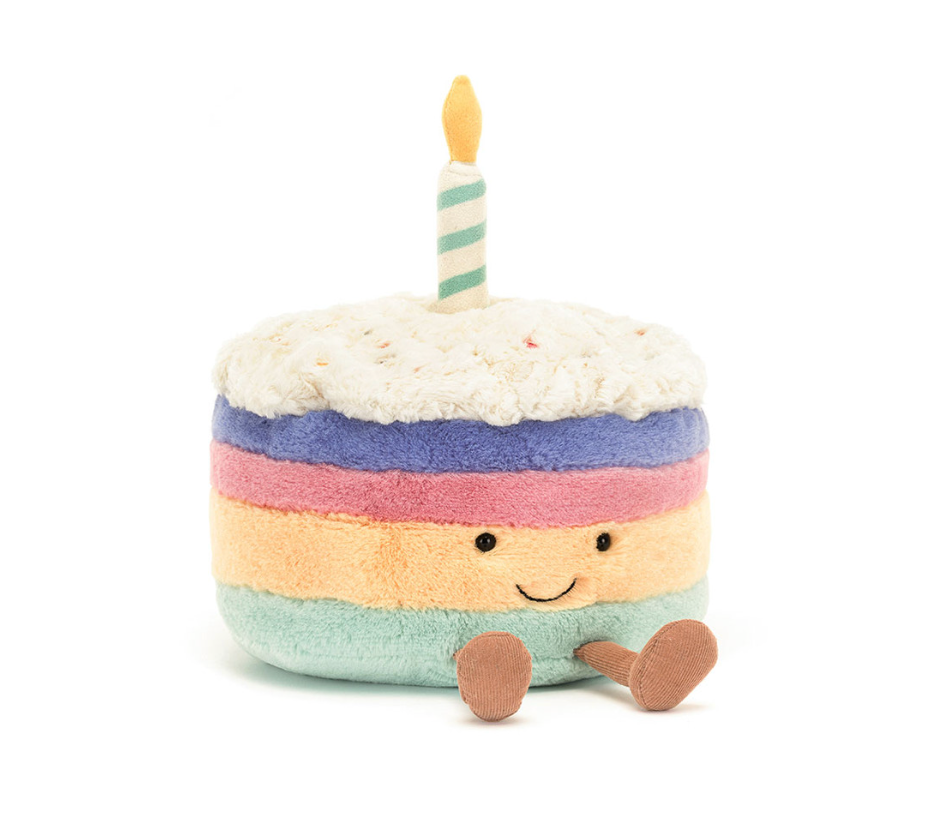 Jellycat Amuseables Rainbow Birthday Cake