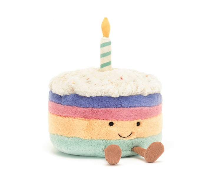 Jellycat Amuseables Rainbow Birthday Cake