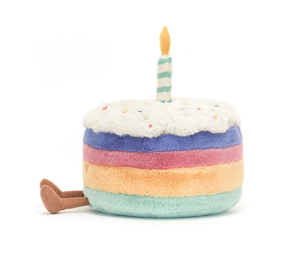 Jellycat Amuseables Rainbow Birthday Cake