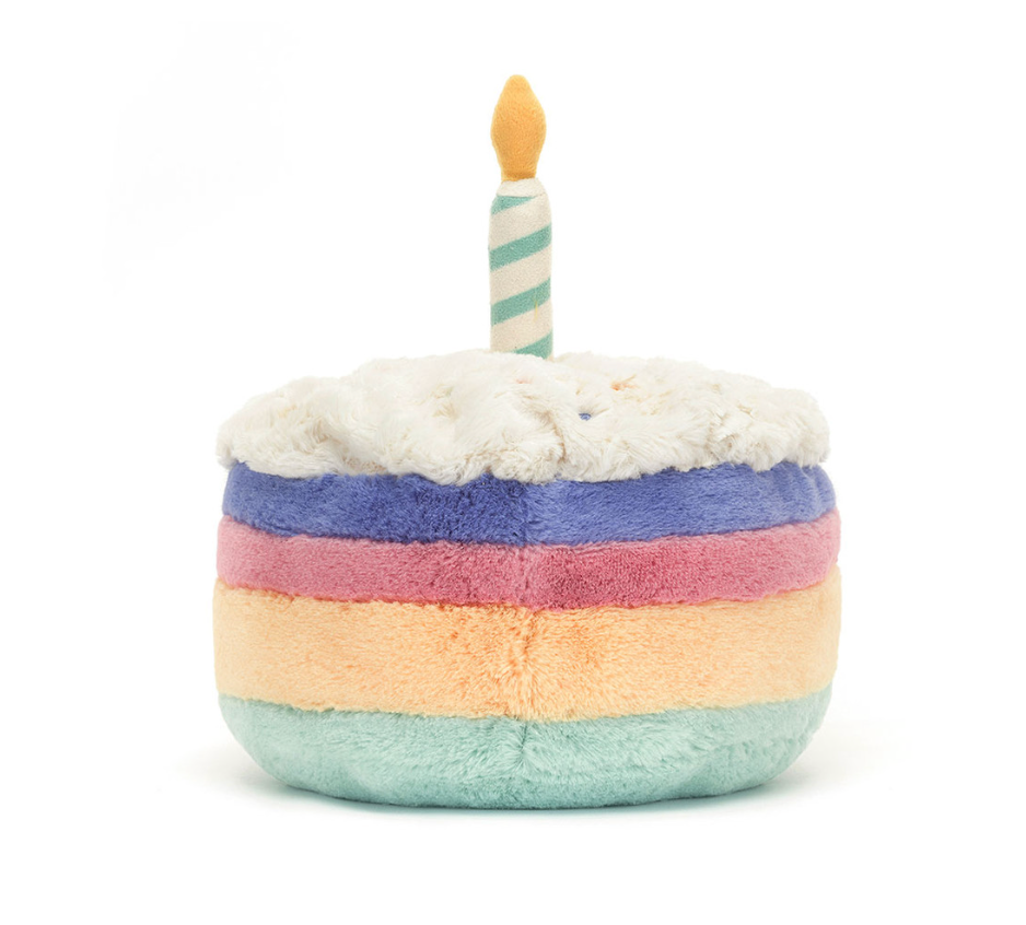 Jellycat Amuseables Rainbow Birthday Cake