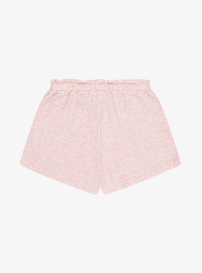 Tenly Hacci Jersey High Waist Drawstring Shorts - Moscato