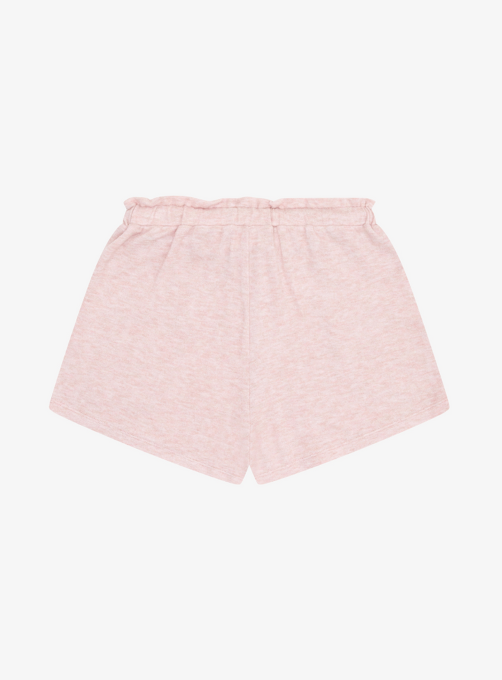 Tenly Hacci Jersey High Waist Drawstring Shorts - Moscato