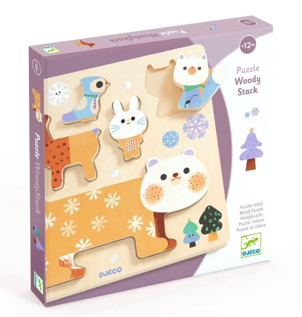 Djeco WoodyStack Wooden Puzzle