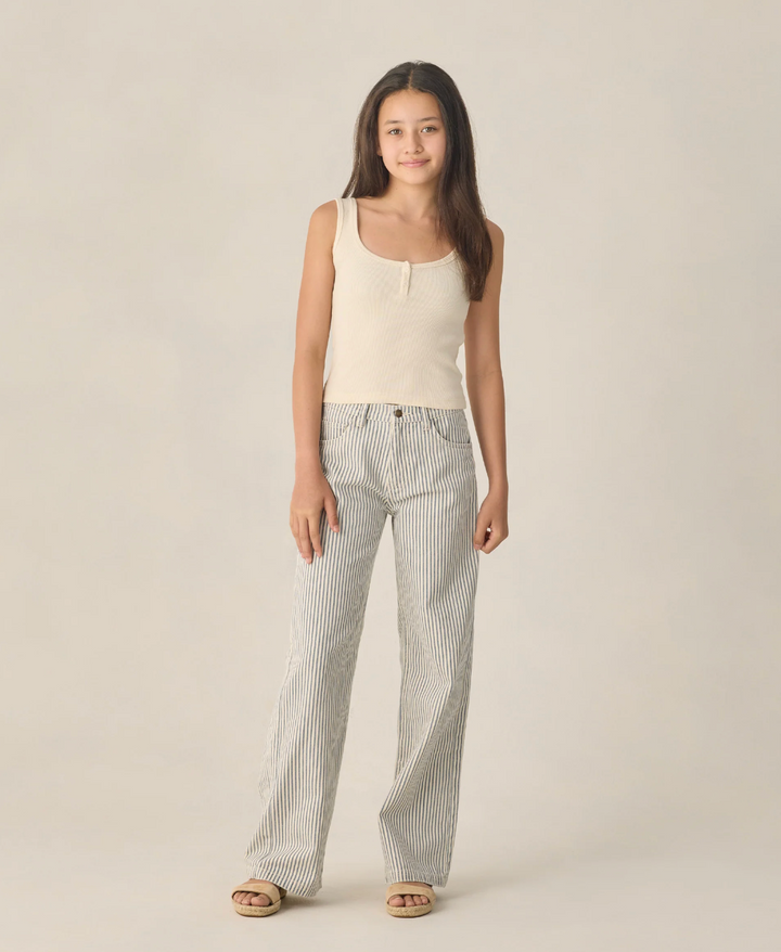Rylee + Cru Teen Ribbed Tank - Natural