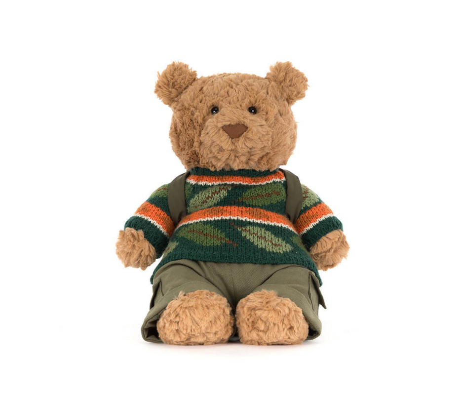 Jellycat Bartholomew Bear Hiking Outfit
