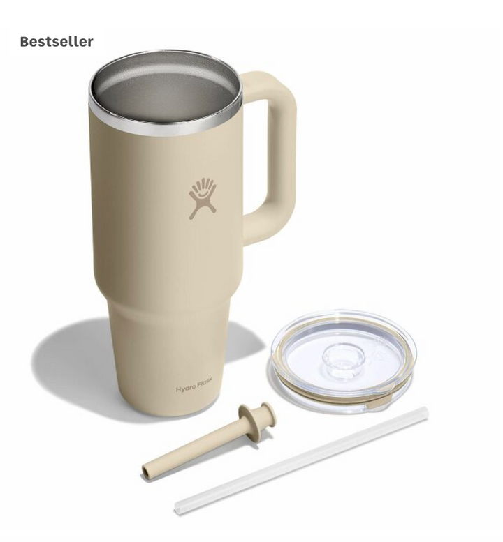Hydro Flask 40 oz Travel Tumbler - Clear Oat