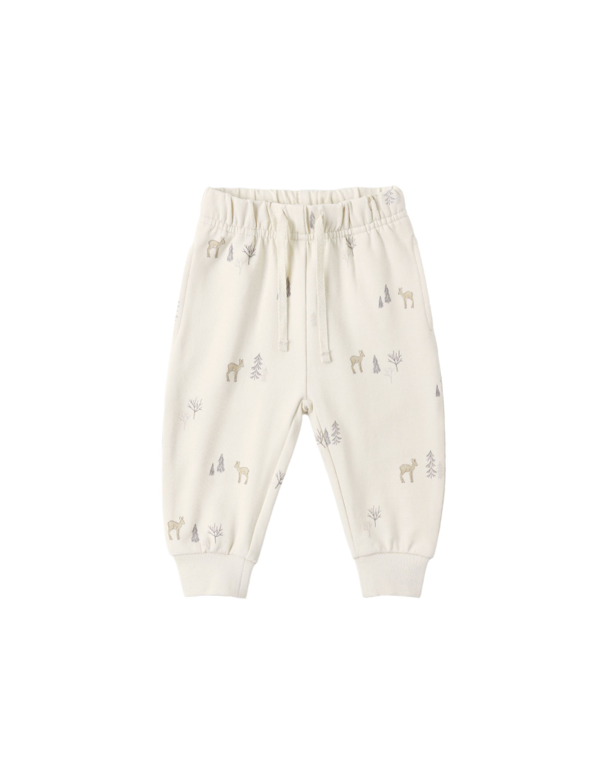 Quincy Mae Relaxed Sweatshirt + Sweatpants Set - Deer