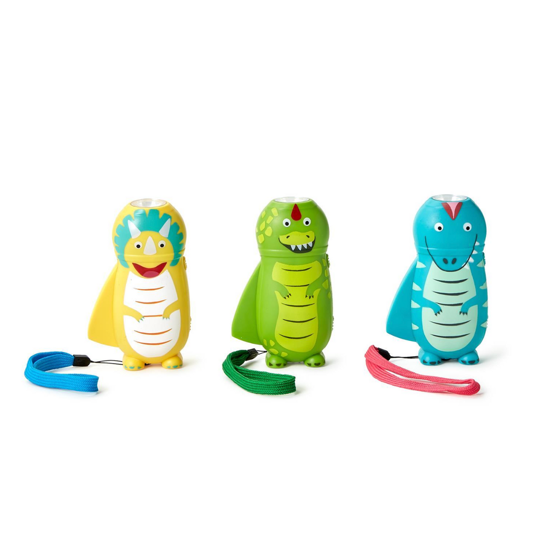 Cupcakes & Cartwheels Dinosaur Rechargeable Flashlight