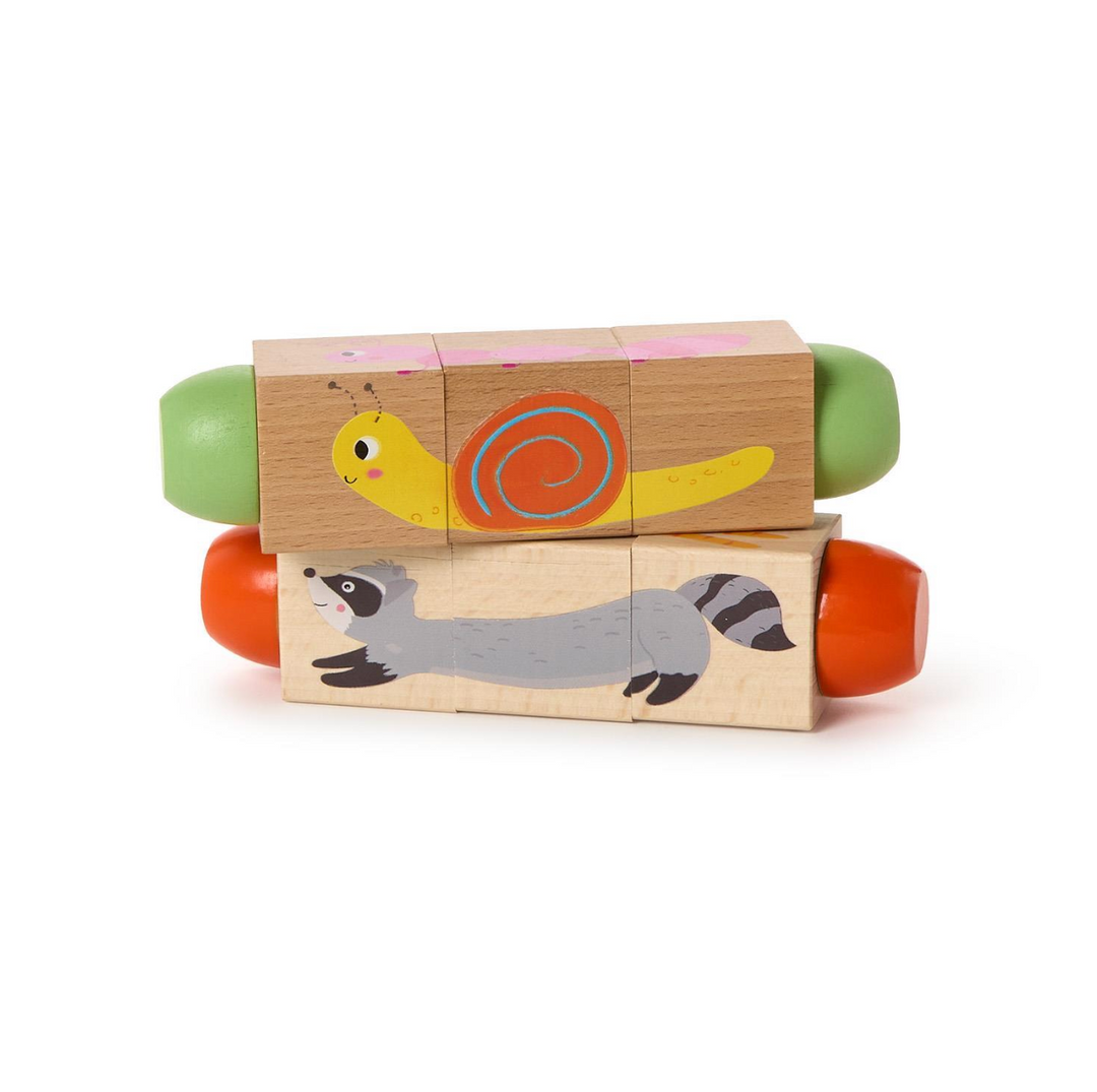 Cupcakes & Cartwheels Wooden Twist Block Puzzle