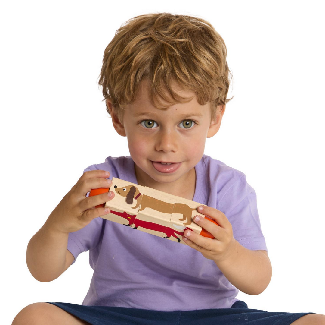 Cupcakes & Cartwheels Wooden Twist Block Puzzle