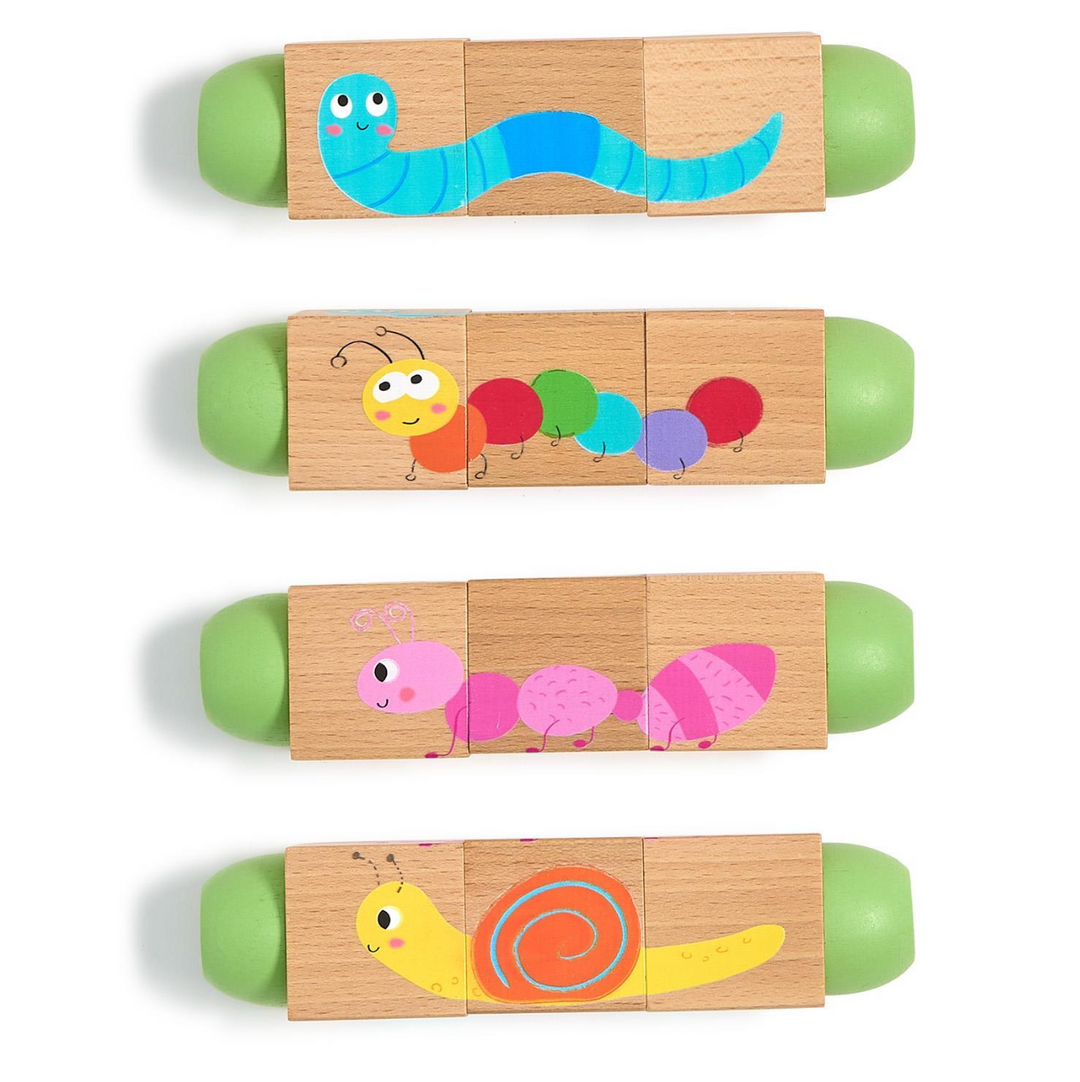 Cupcakes & Cartwheels Wooden Twist Block Puzzle