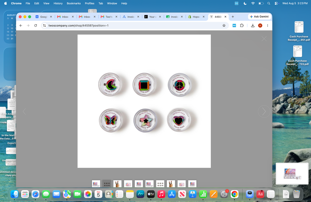 Cupcakes & Cartwheels Mood Rings