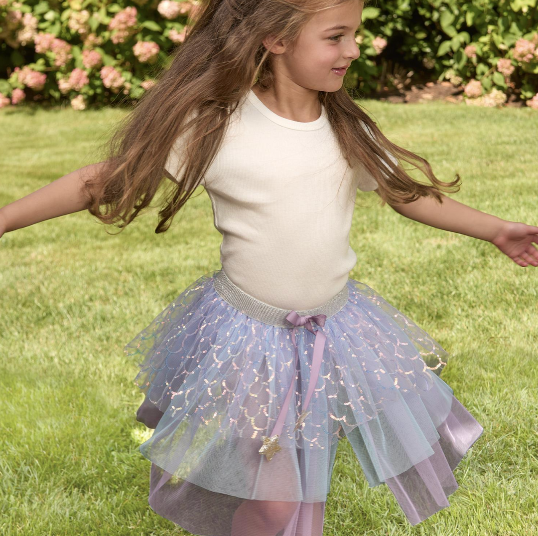 Cupcakes & Cartwheels Mermaid Ruffles Tulle and Sequins Dress Up Tutu