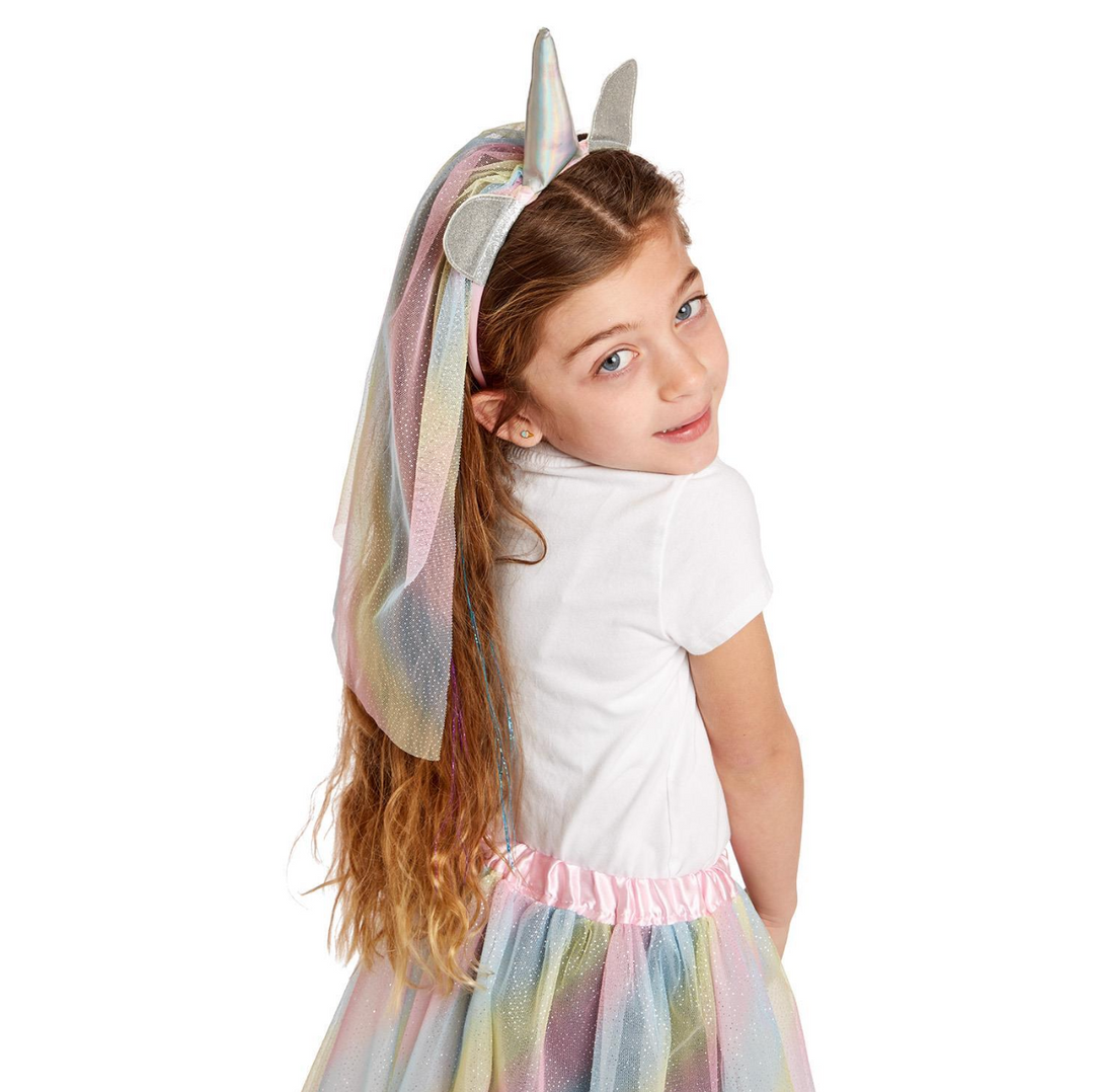 Cupcakes & Cartwheels Over the Rainbow Dress Up Unicorn Tutu & Headband Set