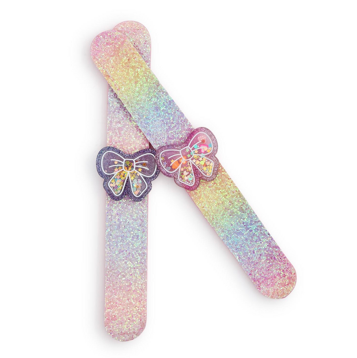 Cupcakes & Cartwheels Sparkling Bow Slap Bracelet