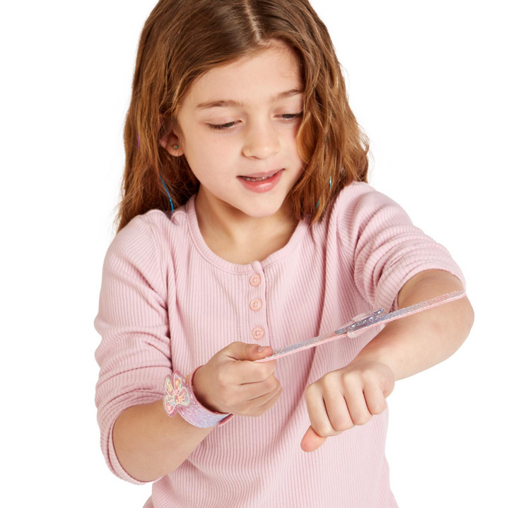 Cupcakes & Cartwheels Sparkling Bow Slap Bracelet