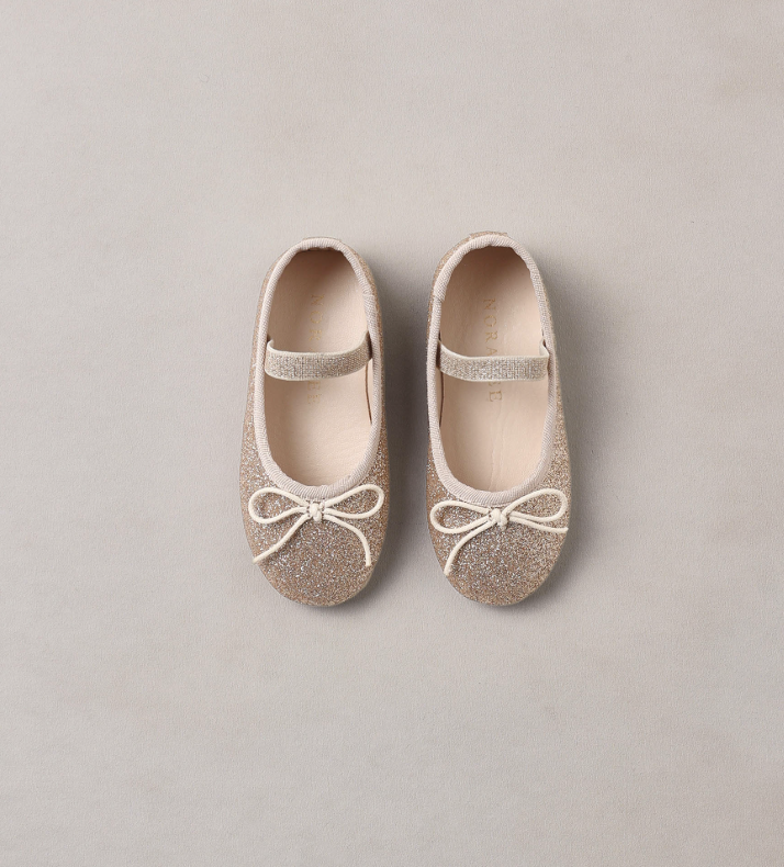 Noralee Ballet Flats - Rose Gold Shimmer
