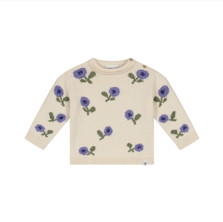 Babyface Blueberry Flower Sweater