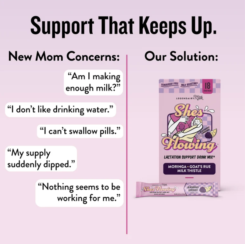 Legendairy Milk She's Flowing Lactation Drink Mix