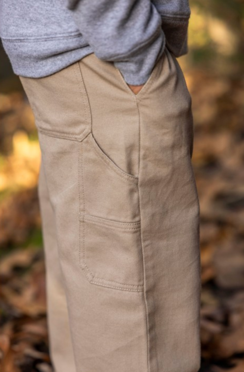 Feather 4 Arrow Carpenter Twill Pant - Dark Khaki