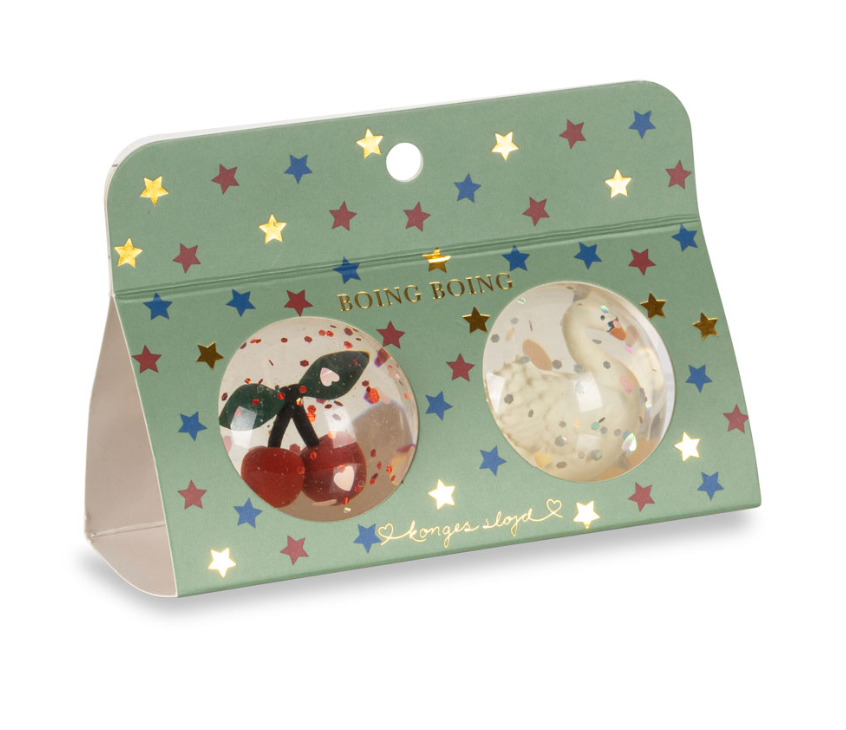 Konges Slojd Bouncing Ball Set - Cherry/Swan