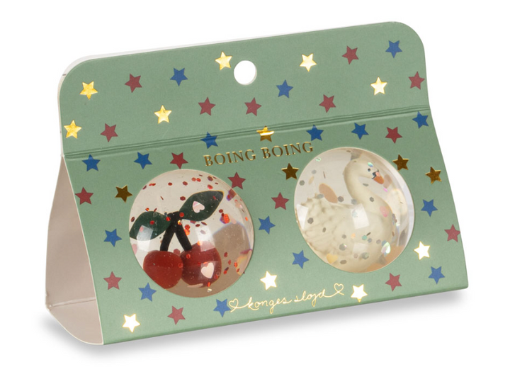Konges Slojd Bouncing Ball Set - Cherry/Swan