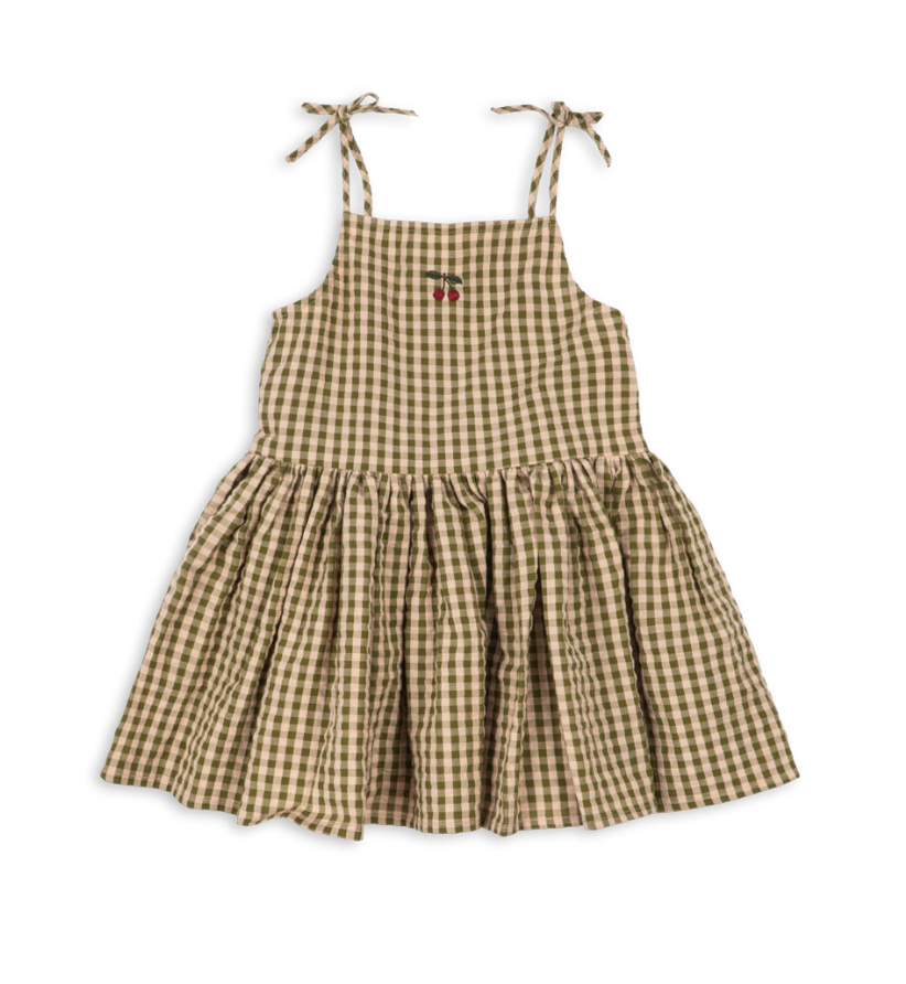 Konges Slojd Kim Isotta Dress - Avocado Check
