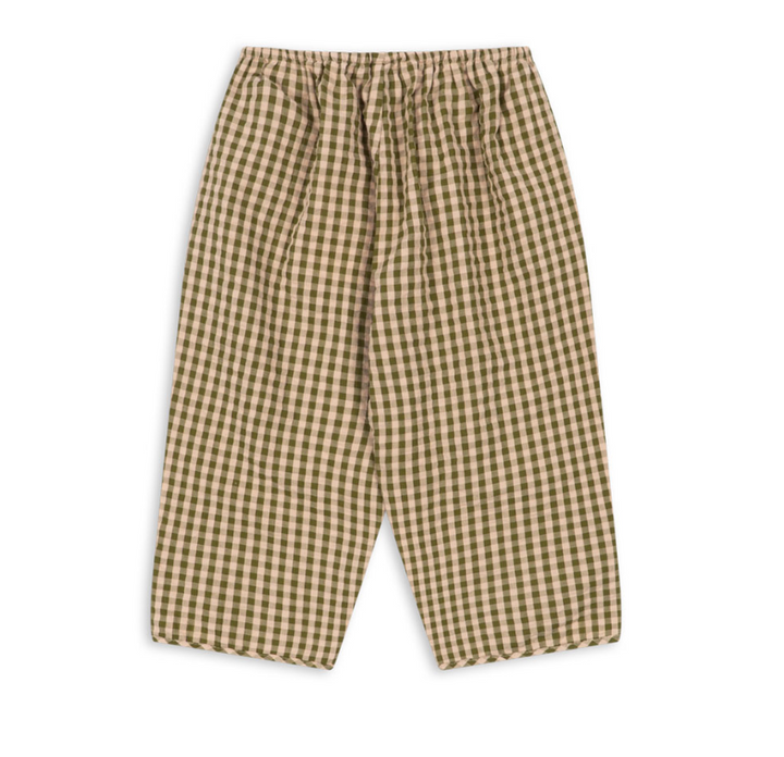 Konges Slojd Kim Slit Pants - Avocado Check