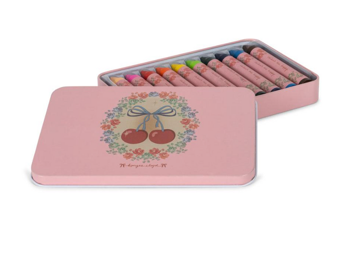 Konges Slojd Beeswax Crayons - Cherry Bow