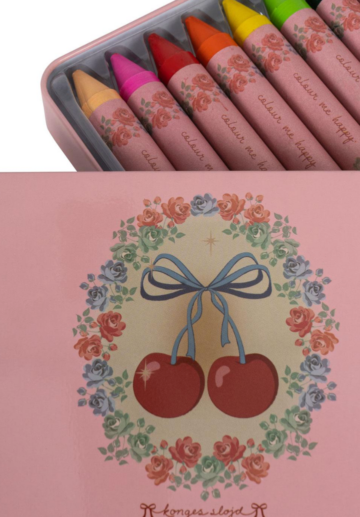 Konges Slojd Beeswax Crayons - Cherry Bow