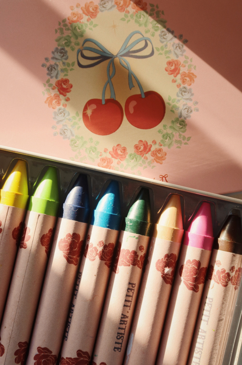 Konges Slojd Beeswax Crayons - Cherry Bow