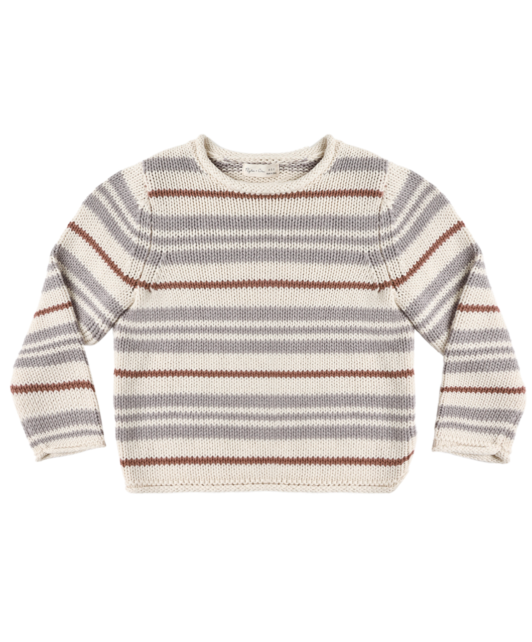Rylee + Cru Jacques Sweater - Dusty Blue Stripe