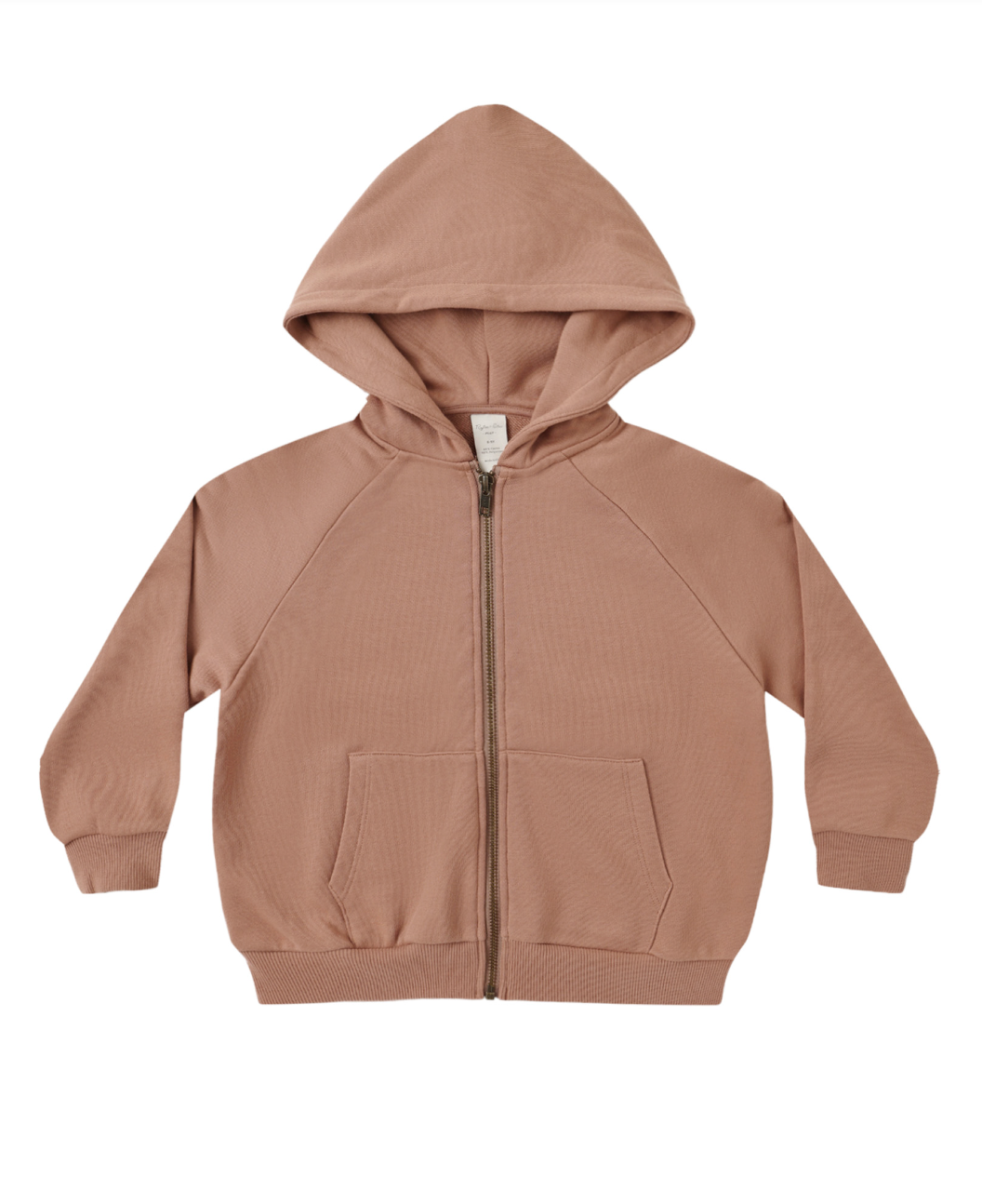 Rylee + Cru Zip Raglan Hoodie - Clay