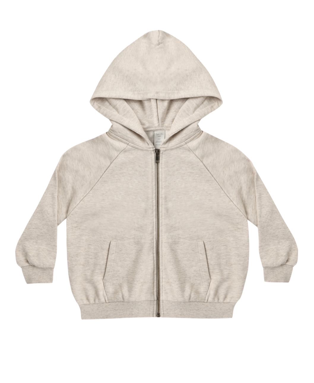 Rylee + Cru Zip Raglan Hoodie - Heathered Ash