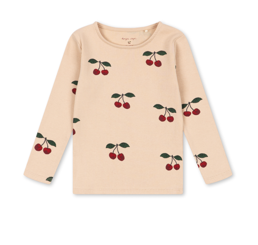 Konges Slojd Ella Long Sleeve Tee - Ma Grande Cerise