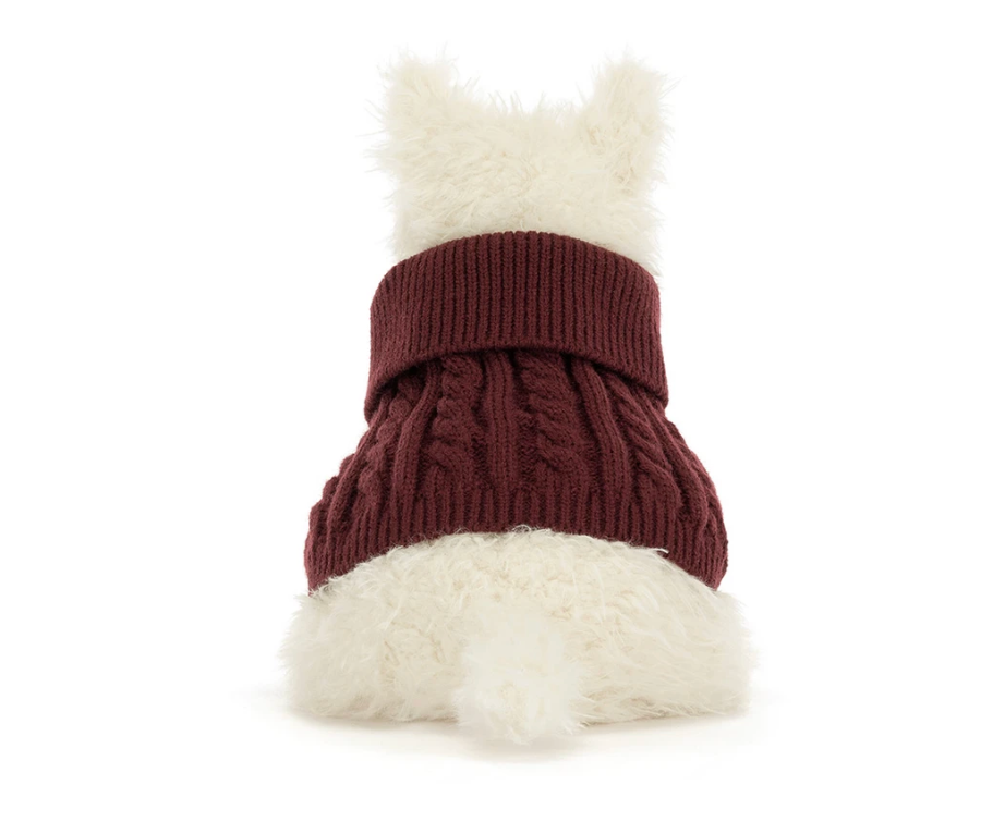 Jellycat Munro Scottie Dog 'Winter Jumper'