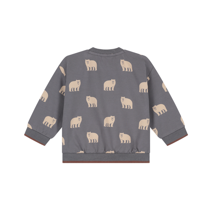 Babyface Bear Sweatshirt - Steel