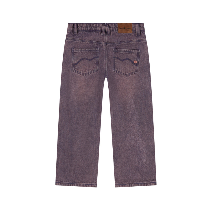 Stains & Stories Wide Leg Denim - Grape