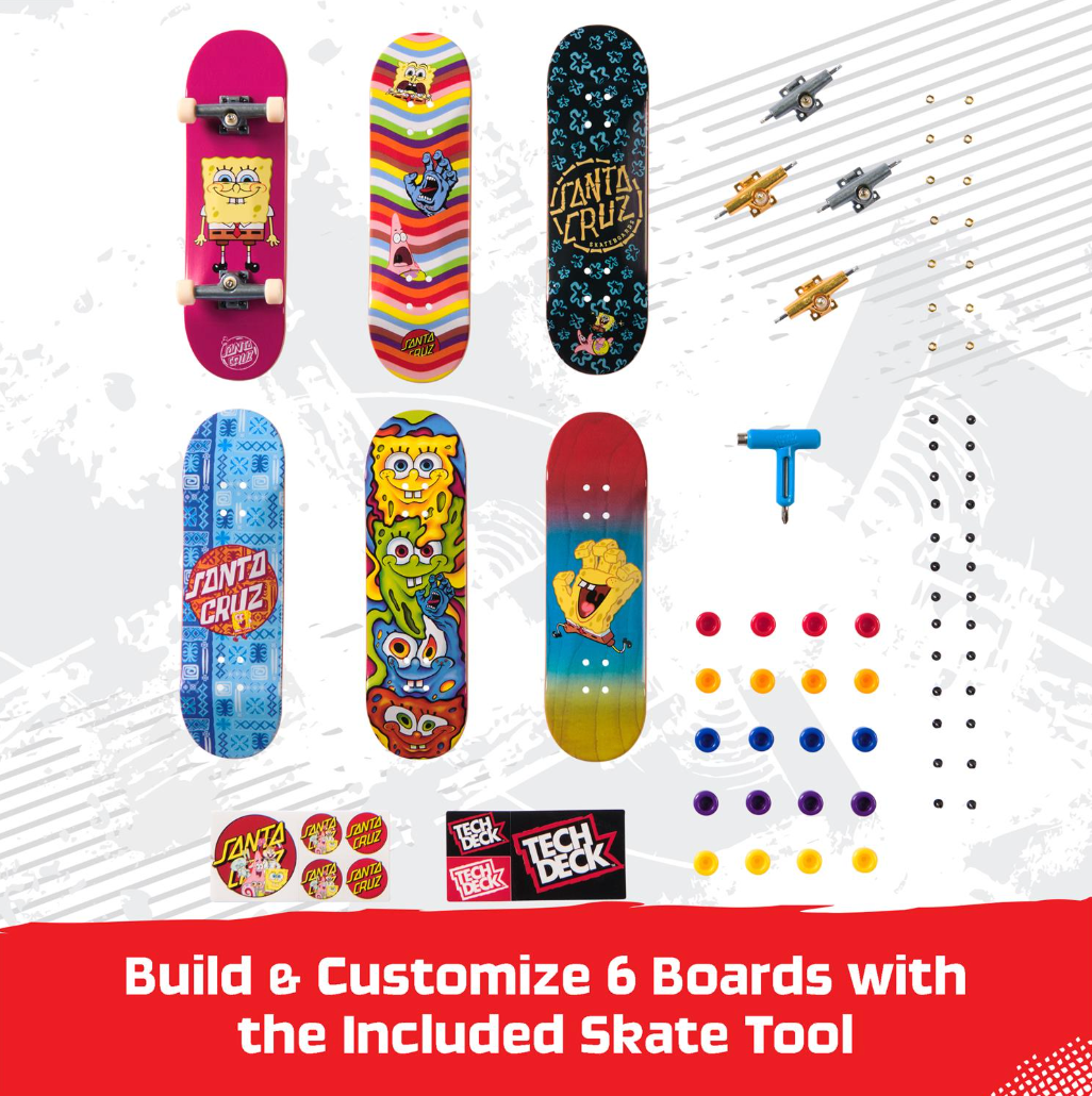 Tech Deck Spongebob Sk8shop Fingerboard Bonus Pack