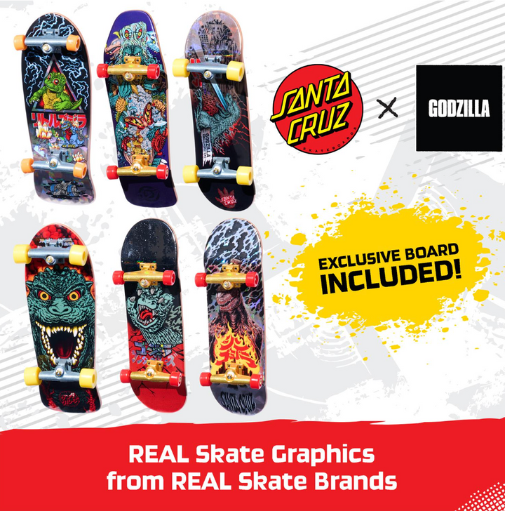 Tech Deck Godzilla Sk8shop Fingerboard Bonus Pack