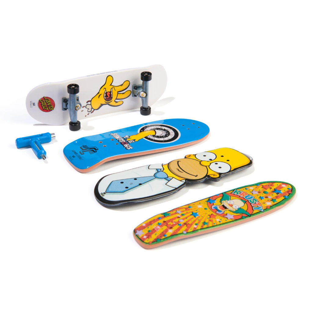 Tech Deck Ultra DLX Fingerboard 4-Pack - Simpsons Skateboards
