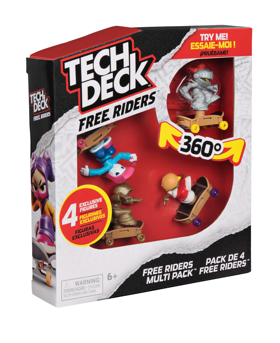 Tech Deck Free Riders 4-Pack