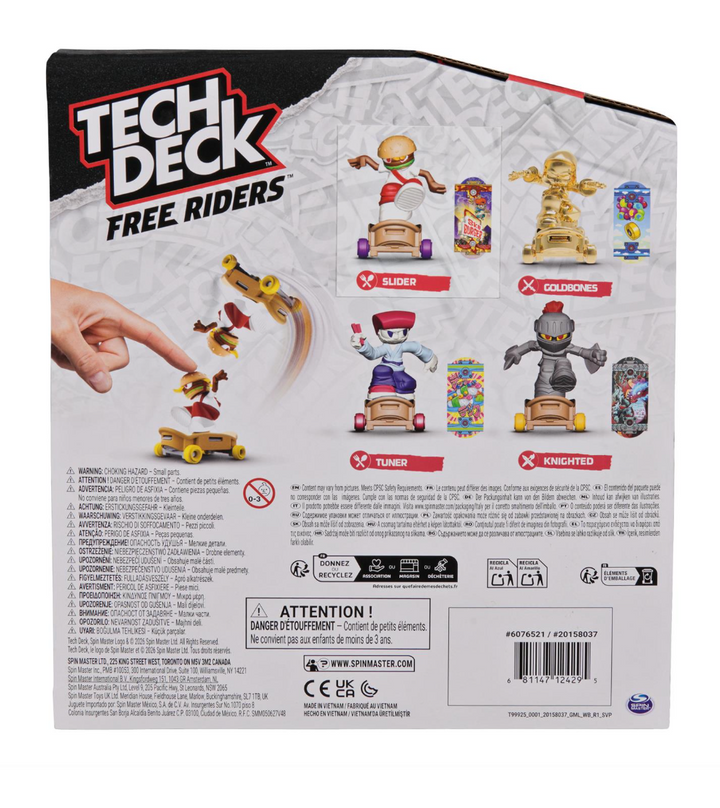 Tech Deck Free Riders 4-Pack