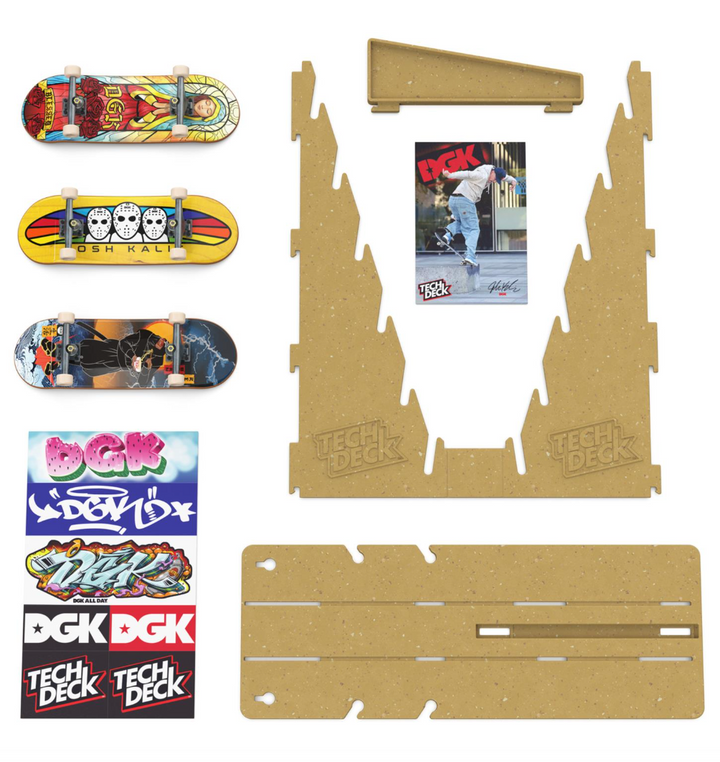 Tech Deck Fingerboard Display Stand and Skateboard Wall Mount - Assortment