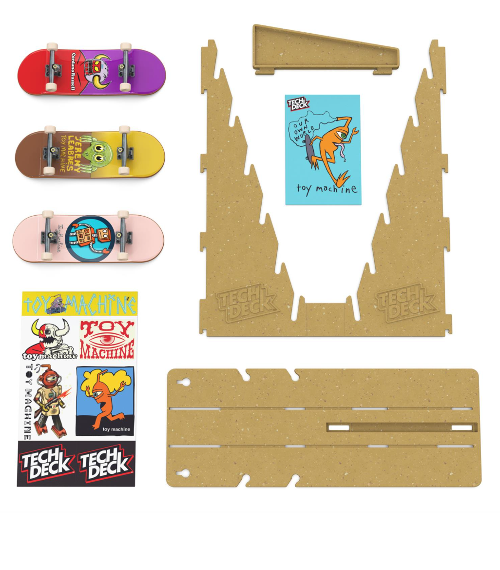 Tech Deck Fingerboard Display Stand and Skateboard Wall Mount - Assortment