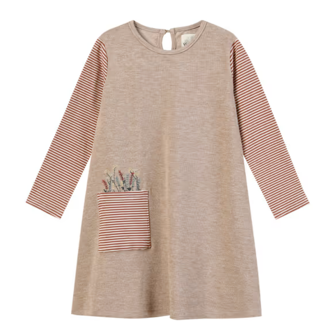 Vignette Quinn Dress - Rust Floral