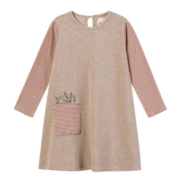 Vignette Quinn Dress - Rust Floral