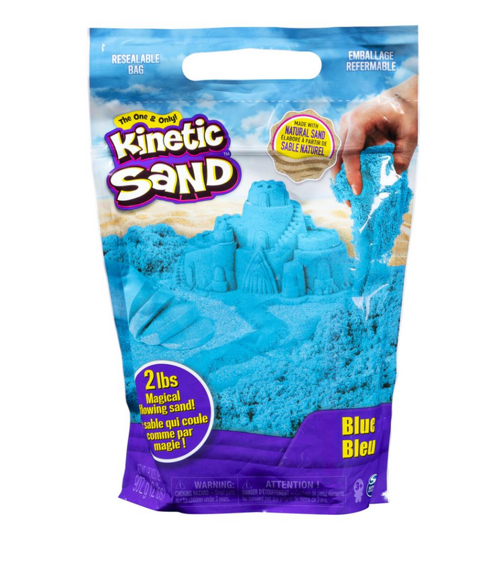 Kinetic Sand The Original Moldable Sensory Play Sand Toys - 2lbs Neon Blue