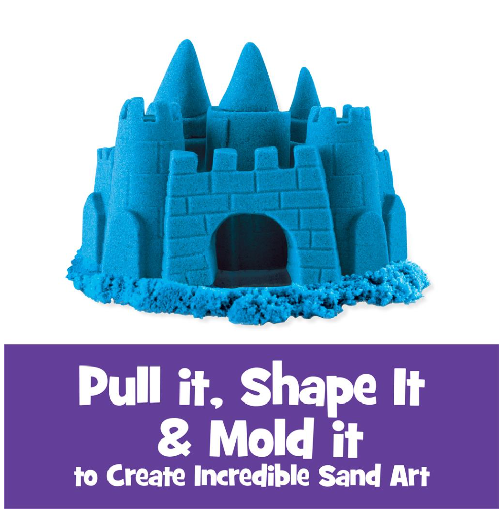 Kinetic Sand The Original Moldable Sensory Play Sand Toys - 2lbs Neon Blue