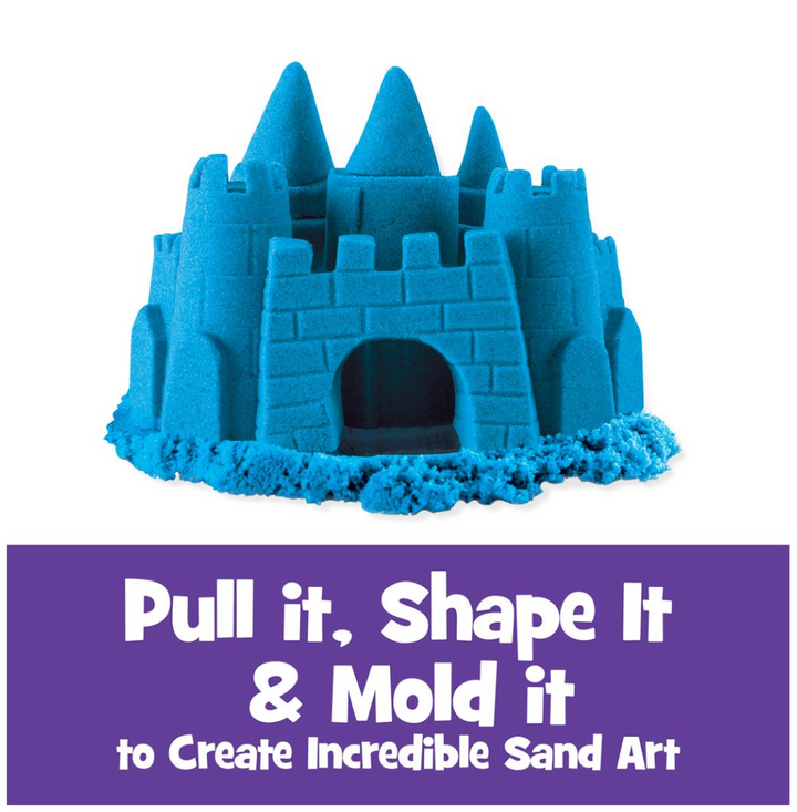 Kinetic Sand The Original Moldable Sensory Play Sand Toys - 2lbs Neon Blue